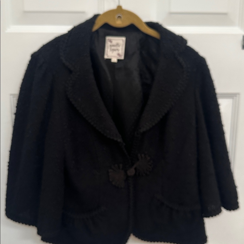Nanette Lepore Charcoal Textured Jacket